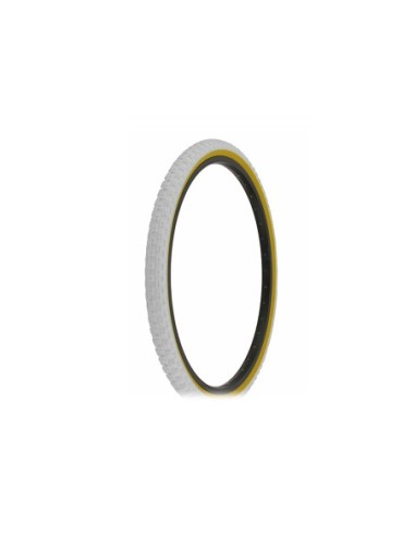 Tire 24 x 1.75 White/Gum Side Wall HF-143G.